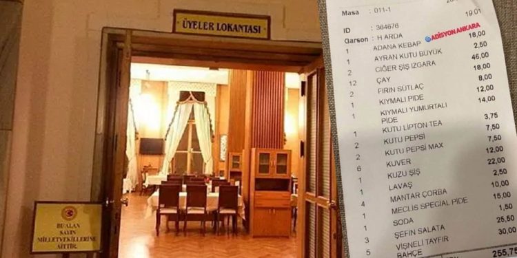 Meclis lokantası sosyal medyanın gündeminde! İşte adisyondaki fiyatlar