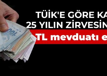 TÜİK’e göre kayıp 25 yılın zirvesinde! TL mevduatı eridi