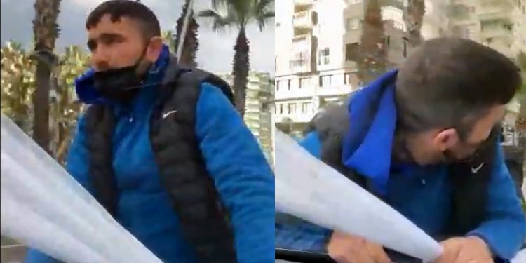 20 lirayı beğenmedi, gelin aracının üzerine bindi