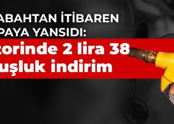Bu sabahtan itibaren pompaya yansıdı: Motorinde 2 lira 38 kuruşluk indirim