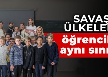 Savaşan ülkelerin öğrencileri aynı sınıfta