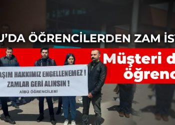 Bolu’da öğrencilerden zam protestosu: Müşteri değil öğrenciyiz