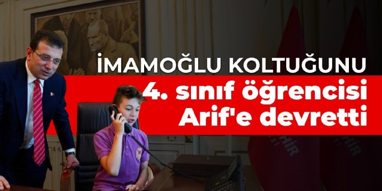 İmamoğlu koltuğunu 4. sınıf öğrencisi Arif’e devretti