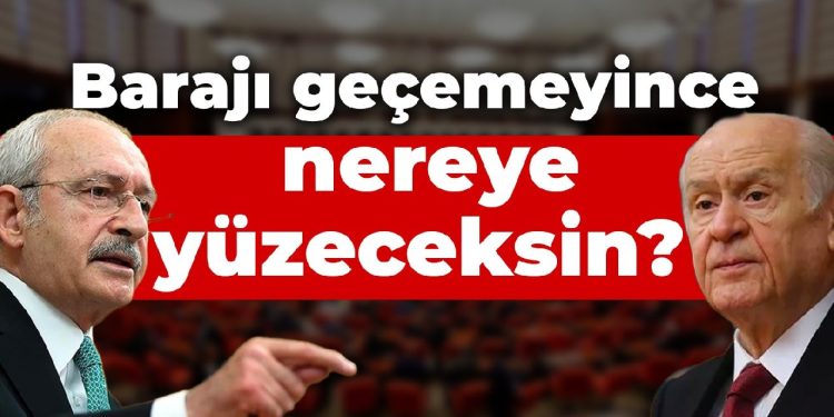 Kılıçdaroğlu’ndan Bahçeli’ye: Sen barajı geçemeyince nereye yüzeceksin?