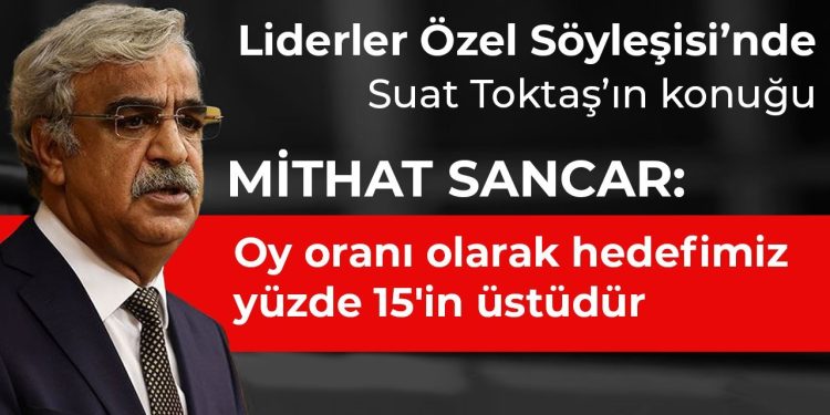 Liderler Özel söyleşisinde Mithat Sancar Halk TV’de