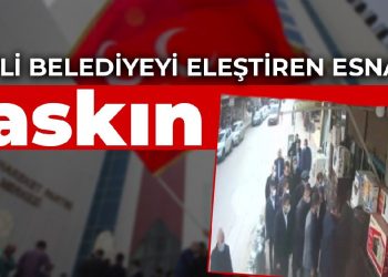 MHP’li belediyeyi eleştiren esnafa baskın