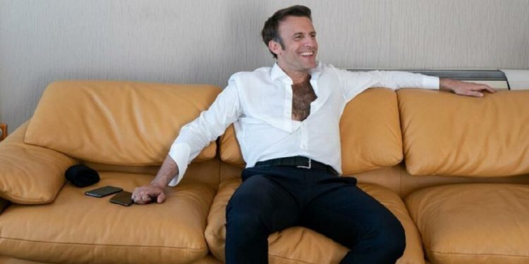 Sosyal medyada gündem oldu: Macron’dan ‘maço’ pozlar